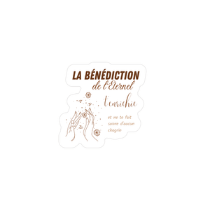 STICKER BENEDICTION DE L'ETERNEL - Etoiles Divines