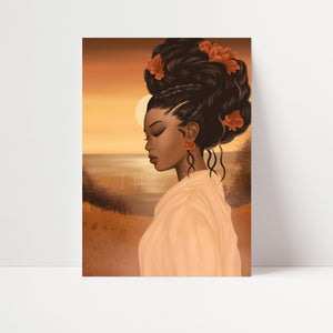 ÉVEIL AUTOMNAL- Affiche de portrait féminin spirituel