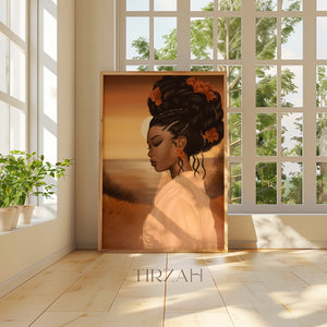 ÉVEIL AUTOMNAL- Affiche de portrait féminin spirituel